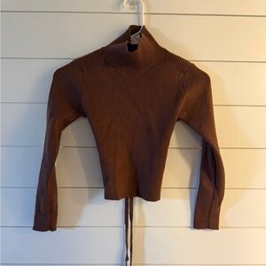 Nasty Gal Brown open- back Sweater Size 2